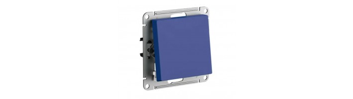 Стильный выключатель SYSTEME ELECTRIC ATLASDESIGN в синем цвете
