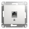 Розетка 1xRJ45 Cat.5 SYSTEME ELECTRIC GLOSSA, белый