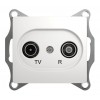 Розетка TV-FM SYSTEME ELECTRIC GLOSSA, одиночная, белый