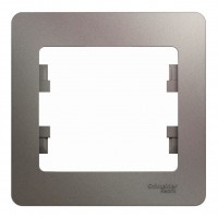 Рамка 1 пост SYSTEME ELECTRIC GLOSSA, платина