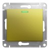 Выключатель 1-клавишный SYSTEME ELECTRIC GLOSSA, с подсветкой, скрытый монтаж, фисташковый
