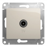 Розетка TV SYSTEME ELECTRIC GLOSSA, оконечная, молочный