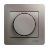 Светорегулятор поворотно-нажимной, 630 Вт, для LED 10-315 Вт/ВА, GLOSSA, платина
