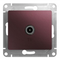 Розетка TV SYSTEME ELECTRIC GLOSSA, проходная, баклажановый