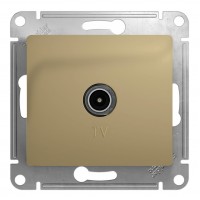 Розетка TV SYSTEME ELECTRIC GLOSSA, одиночная, титан