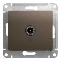 Розетка TV SYSTEME ELECTRIC GLOSSA, одиночная, шоколад