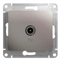 Розетка TV SYSTEME ELECTRIC GLOSSA, одиночная, платина