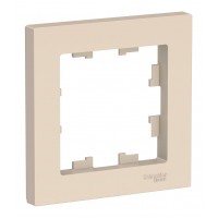 Рамка 1 пост SYSTEME ELECTRIC ATLASDESIGN, бежевый