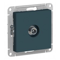Розетка TV SYSTEME ELECTRIC ATLASDESIGN, проходная, изумруд