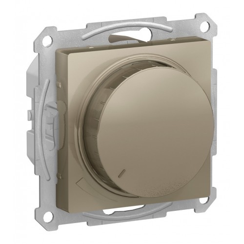 Светорегулятор поворотно-нажимной SYSTEME ELECTRIC ATLASDESIGN, 315 Вт, для LED 7-157 Вт/ВА, шампань