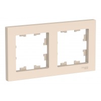 Рамка 2 поста SYSTEME ELECTRIC ATLASDESIGN, бежевый