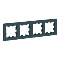 Рамка 4 поста SYSTEME ELECTRIC ATLASDESIGN, изумруд