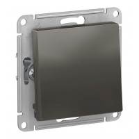 Переключатель 1-клавишный SYSTEME ELECTRIC ATLASDESIGN, скрытый монтаж, сталь