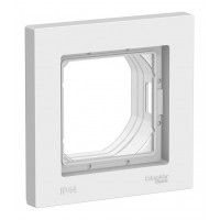 Рамка 1 пост IP44 SYSTEME ELECTRIC ATLASDESIGN, белый