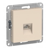 Розетка компьютерная 1xRJ45 Cat.5 SYSTEME ELECTRIC ATLASDESIGN, бежевый