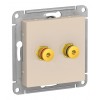 Аудио-розетка SYSTEME ELECTRIC ATLASDESIGN, бежевый
