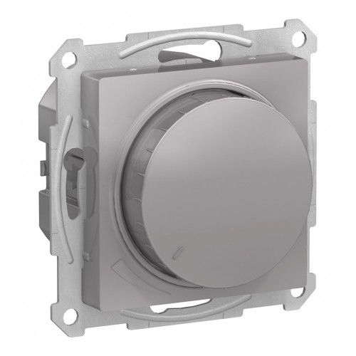 Светорегулятор поворотно-нажимной SYSTEME ELECTRIC ATLASDESIGN, 630 Вт, для LED 10-315 Вт/ВА , алюминий
