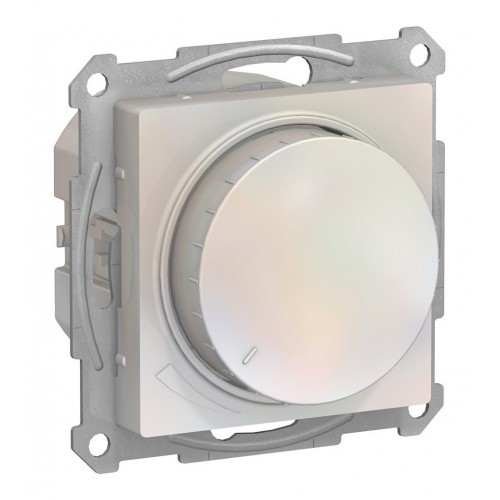 Светорегулятор поворотно-нажимной SYSTEME ELECTRIC ATLASDESIGN, 630 Вт, для LED 10-315 Вт/ВА, жемчуг