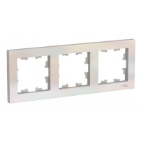 Рамка 3 поста SYSTEME ELECTRIC ATLASDESIGN, жемчуг