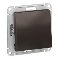 Переключатель 1-клавишный SYSTEME ELECTRIC ATLASDESIGN, скрытый монтаж, мокко