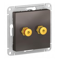 Аудио-розетка SYSTEME ELECTRIC ATLASDESIGN, мокко