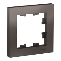 Рамка 1 пост SYSTEME ELECTRIC ATLASDESIGN, мокко