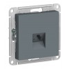 Розетка телефонная 1xRJ11 SYSTEME ELECTRIC ATLASDESIGN, грифель