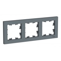 Рамка 3 поста SYSTEME ELECTRIC ATLASDESIGN, грифель