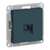 Розетка телефонная 1xRJ11 SYSTEME ELECTRIC ATLASDESIGN, изумруд