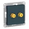 Аудио-розетка SYSTEME ELECTRIC ATLASDESIGN, изумруд