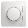 Светорегулятор поворотно-нажимной SYSTEME ELECTRIC GLOSSA, 630 Вт, для LED 10-315 Вт/ВА , белый