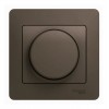 Светорегулятор поворотно-нажимной SYSTEME ELECTRIC GLOSSA, 630 Вт, для LED 10-315 Вт/ВА , шоколад