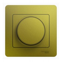 Светорегулятор поворотно-нажимной SYSTEME ELECTRIC GLOSSA, 630 Вт, для LED 10-315 Вт/ВА, фисташковый