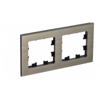 Рамка 2 поста SYSTEME ELECTRIC ATLASDESIGN NATURE, латунь