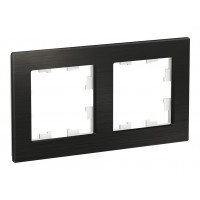 Рамка 2 поста SYSTEME ELECTRIC ATLASDESIGN NATURE, оникс