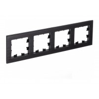 Рамка 4 поста SYSTEME ELECTRIC ATLASDESIGN NATURE, оникс