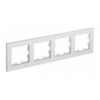 Рамка 4 поста SYSTEME ELECTRIC ATLASDESIGN NATURE, мрамор крем роял