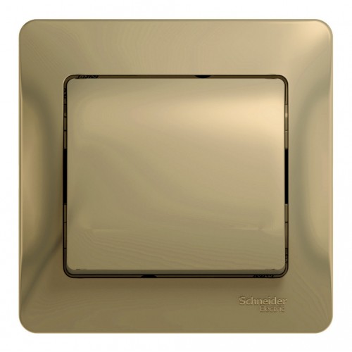 Выключатель 1-клавишный SYSTEME ELECTRIC GLOSSA, скрытый монтаж, титан