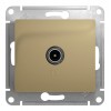 Розетка TV SYSTEME ELECTRIC GLOSSA, оконечная, титан