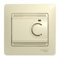 Термостат для теплого пола SYSTEME ELECTRIC GLOSSA, бежевый, GSL000235