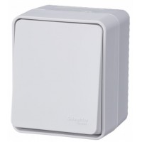 AtlasDesign Profi54 1-клавишный ПЕРЕКЛЮЧАТЕЛЬ 10 АХ, БЕЛЫЙ
