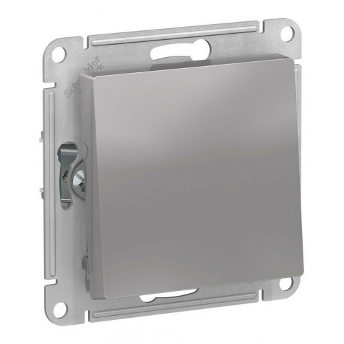 Переключатель IP44 1-клавишный SYSTEME ELECTRIC ATLASDESIGN AQUA, скрытый монтаж, алюминий, ATN440361