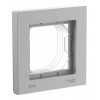 Рамка 1 пост IP44 SYSTEME ELECTRIC ATLASDESIGN AQUA, горизонтальная, алюминий, ATN440301