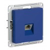 Розетка компьютерная RJ45 Cat.6 SYSTEME ELECTRIC ATLASDESIGN, скрытый монтаж, аквамарин, ATN001186