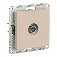 Розетка TV SYSTEME ELECTRIC ATLASDESIGN, оконечная, скрытый монтаж, песочный, ATN001293