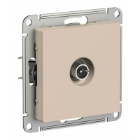 Розетка TV SYSTEME ELECTRIC ATLASDESIGN, оконечная, скрытый монтаж, песочный, ATN001291