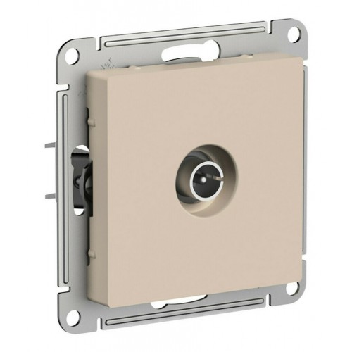 Розетка TV SYSTEME ELECTRIC ATLASDESIGN, оконечная, скрытый монтаж, песочный, ATN001291