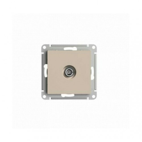 Розетка TV SYSTEME ELECTRIC ATLASDESIGN, проходная, скрытый монтаж, песочный, ATN001292