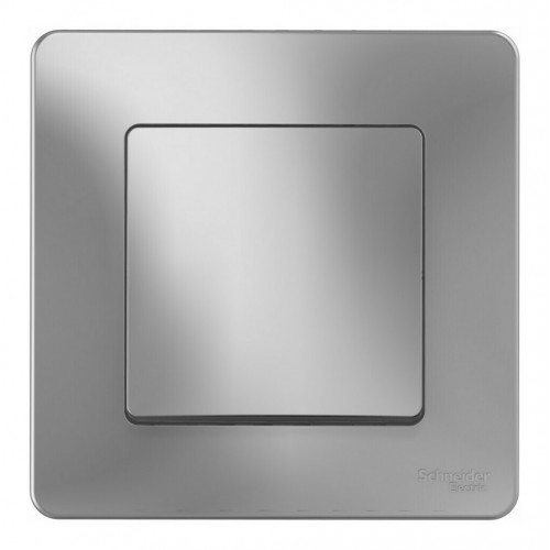 Выключатель 1-клавишный SYSTEME ELECTRIC BLANCA, скрытый монтаж, алюминий, BLNVS010103