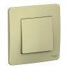 Выключатель 1-клавишный SYSTEME ELECTRIC BLANCA, скрытый монтаж, бежевый, BLNVS010107